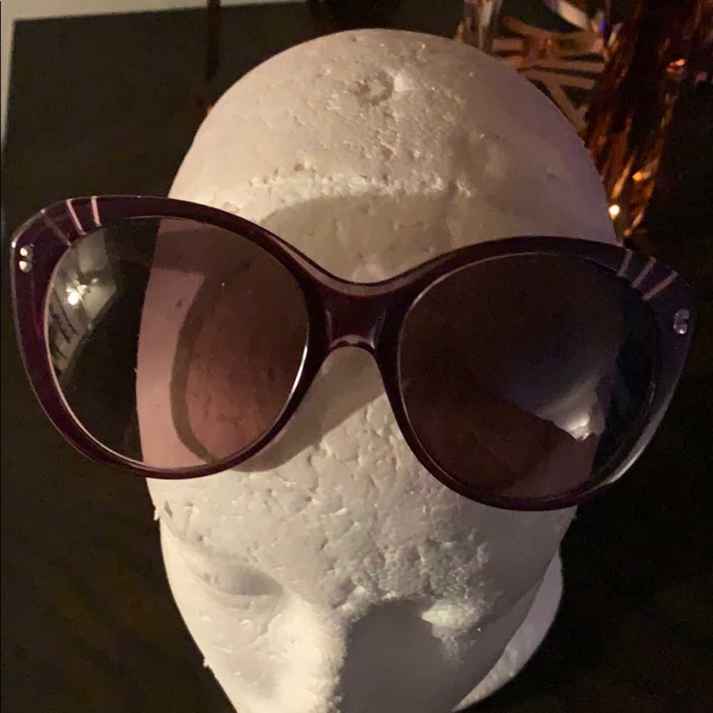 Purple Alexander McQueen sunglasses